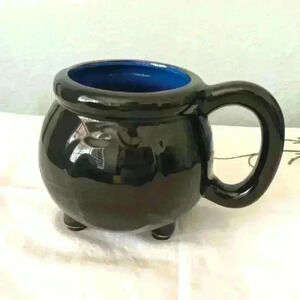 Harry Potter 3D ceramic black blue cauldron mug